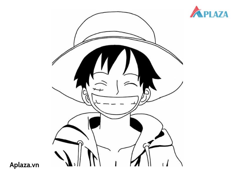 Bộ tranh tô màu Luffy đẹp siêu ngầu