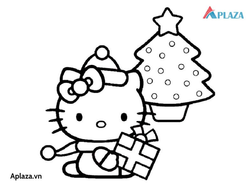 Bộ tranh tô màu Hello Kitty dành tặng bé yêu