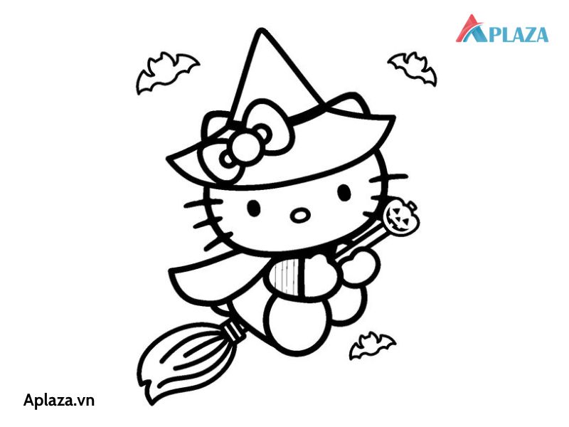 Bộ tranh tô màu Hello Kitty dành tặng bé yêu