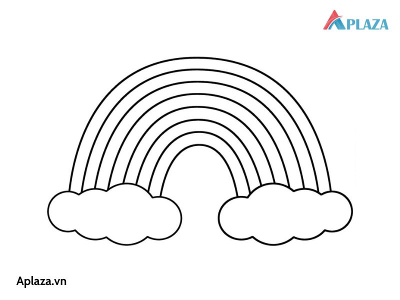 Bộ Tranh Tô Màu Cầu Vồng đẹp Rực Rỡ Cho Bé