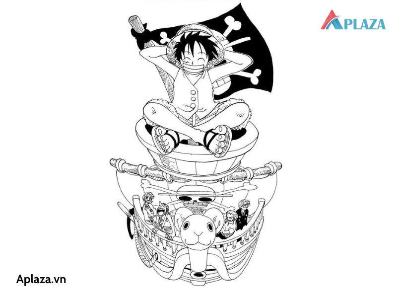 tranh tô màu One Piece