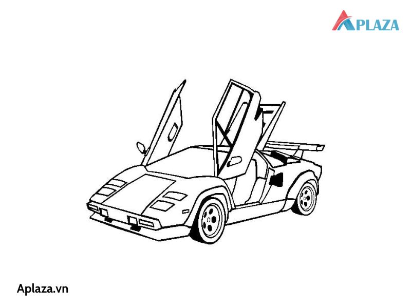 Tải Bộ Tranh Tô Màu Siêu Xe Lamborghini “cực Chất”