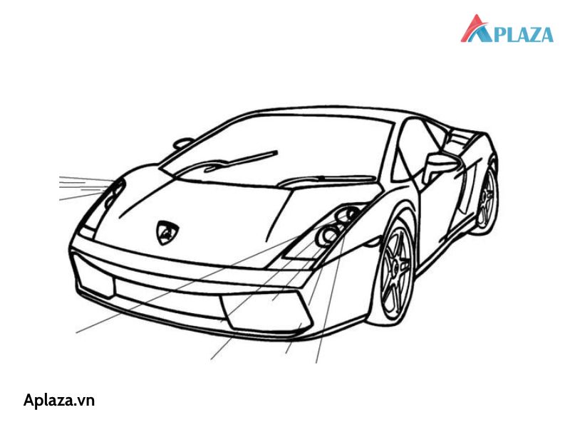 Tải Bộ Tranh Tô Màu Siêu Xe Lamborghini “cực Chất”