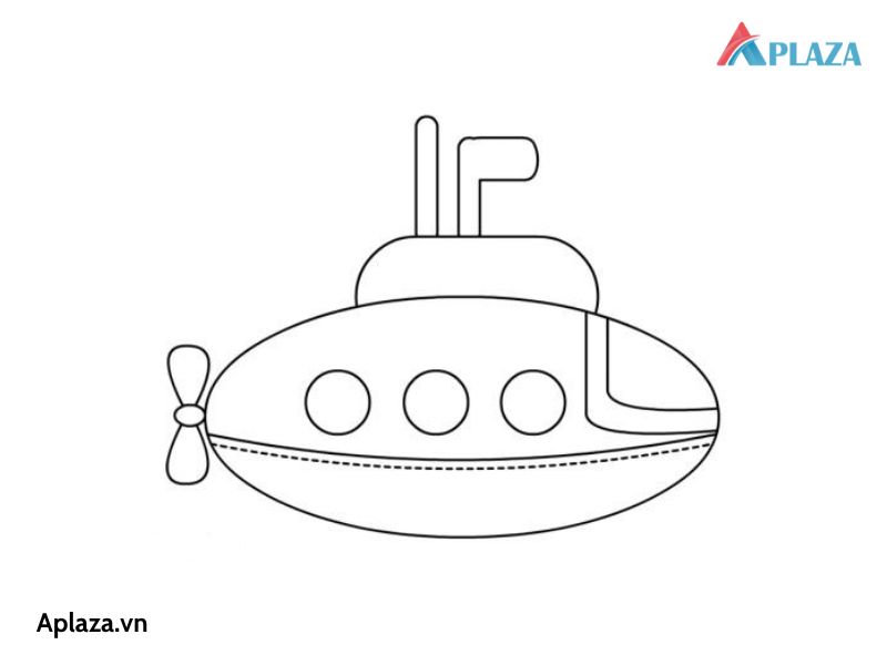 Chia Sẻ Bộ Tranh Tô Màu Tàu Ngầm Siêu Chất Cho Bé