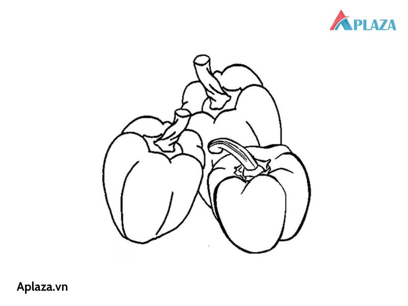 Tổng Hợp Bộ Tranh Tô Màu Quả Ớt Mới Nhất Cho Bé