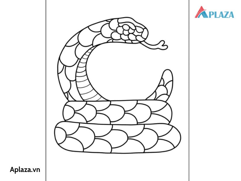 Tổng Hợp Các Mẫu Tranh Tô Màu Con Rắn Cho Bé
