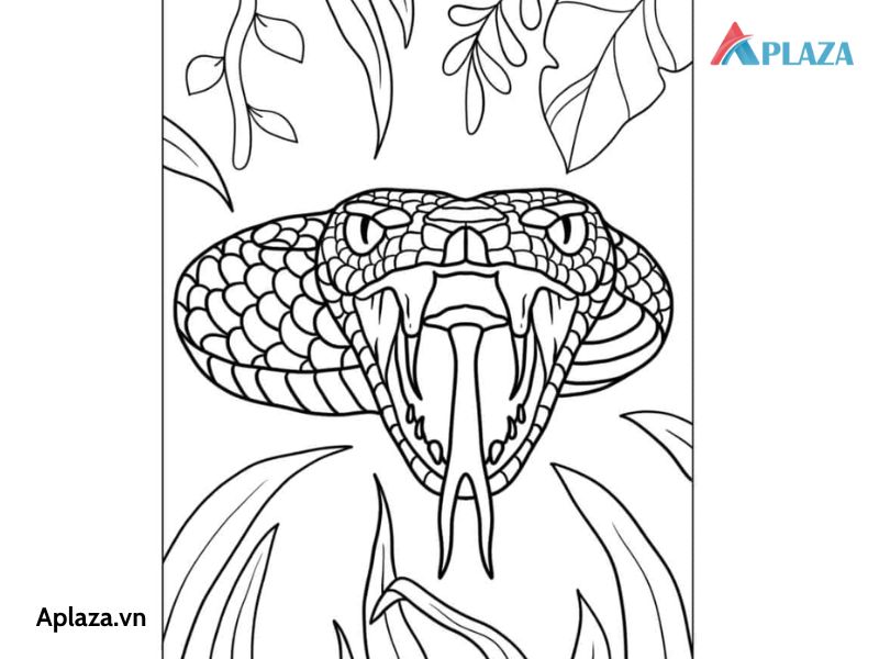Tổng Hợp Các Mẫu Tranh Tô Màu Con Rắn Cho Bé