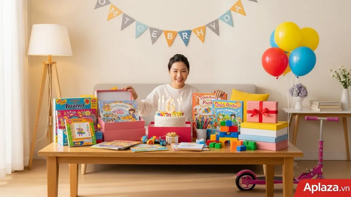 Gợi ý quà sinh nhật cho bé 6 tuổi theo giới tính, sở thích và ngân sách với đồ chơi STEM, sách, bộ vẽ và scooter