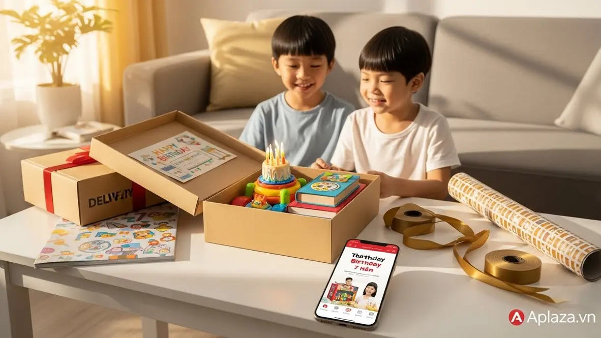 Mua online quà sinh nhật cho bé 7 tuổi an toàn, kèm gói quà đẹp và đồ chơi giáo dục